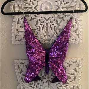 Sequins Butterfly Halter